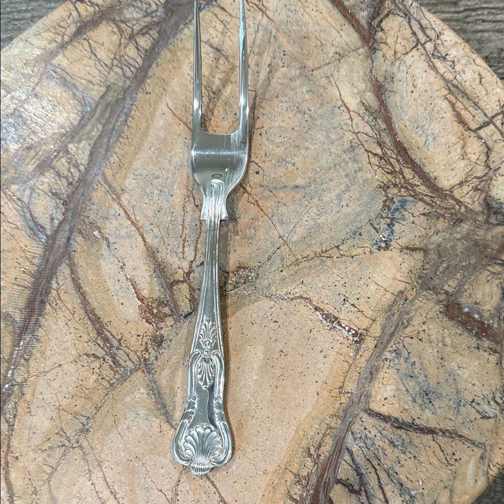 Elegant Sheffield Silver plate Carving Fork